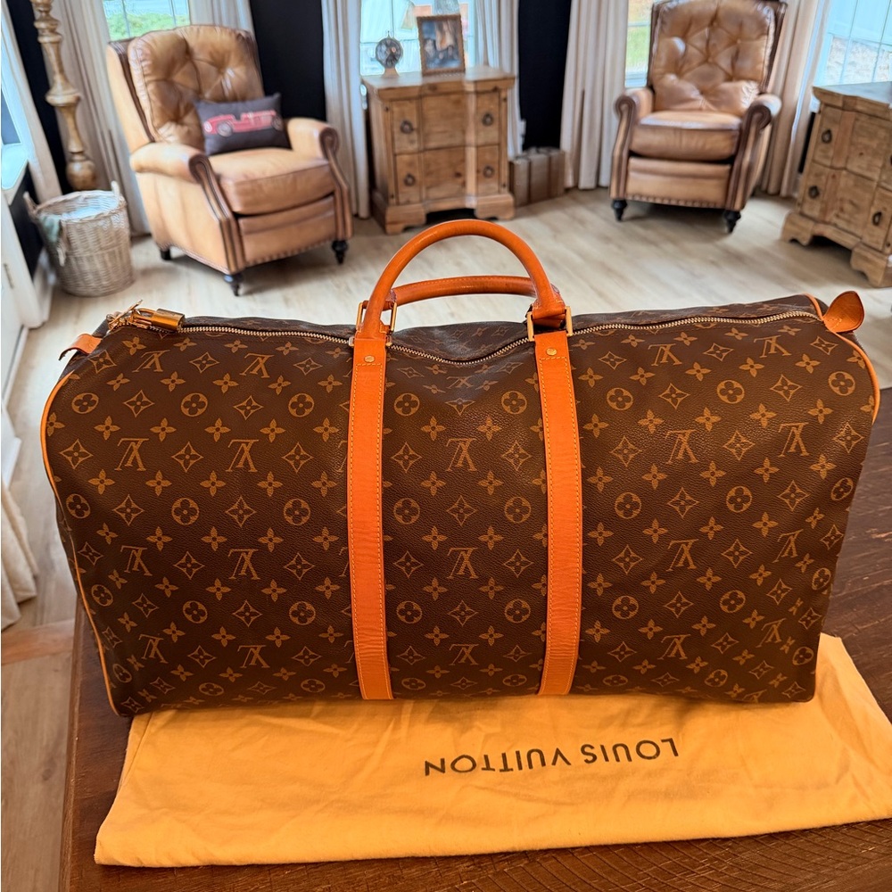 Louis Vuitton Classic Monogram Duffel Bag 60